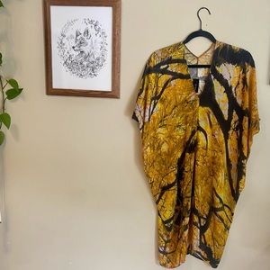 Zero + Maria Cornejo Printed Silk Simple Foil Mini Dress